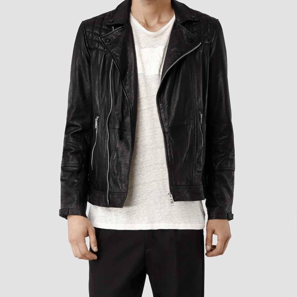 Allsaints Kushiro Leather Jacket Small